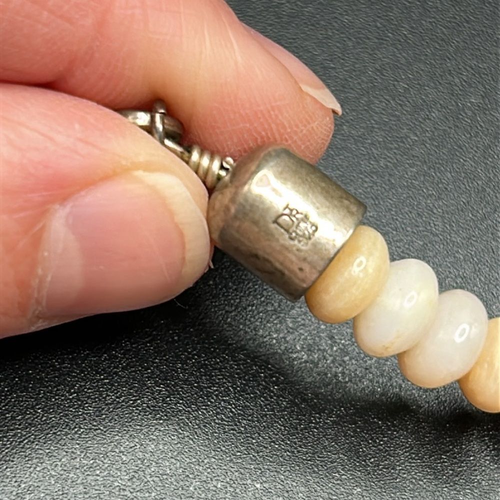 Desert Rose Trading Jay King Pink Opal Graduated Beaded Necklace Sterling Silver - Picture 6 of 9